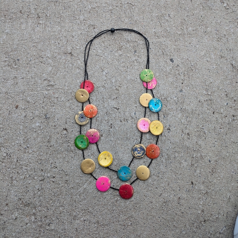Boho Multicolor Beaded Necklace